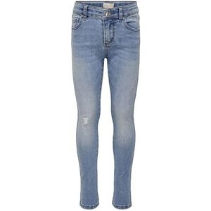 ONLY Girl Skinny Fit Jeans KonRachel High Waist, Light Medium Blauw Denim, 122 cm