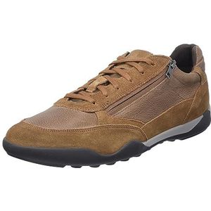 Geox U Metodo A Sneakers voor heren, cognac, 41 EU