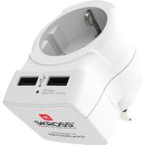 SKROSS - Reisadapter - Europa Naar Verenigd Koninkrijk (UK) Reisadapter + 2xUSB 2400 MA