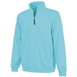 Charles River Apparel Crosswind Quarter Zip Sweatshirt, Aqua, S
