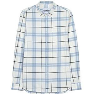 Seidensticker Studio overhemd - regular fit - gemakkelijk te strijken - button-down-kraag - lange mouwen - unisex - 100% katoen, ecru, XXL