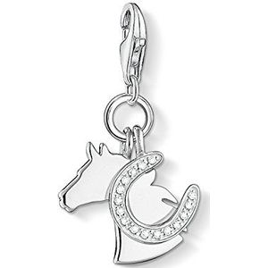 Thomas Sabo Dames Charm-hanger paard met hoefijzer Charm Club 925 sterling zilver 1247-051-14