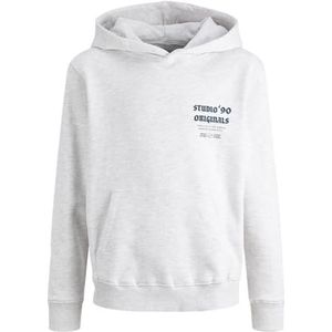 Jack & Jones - Sweatshirt - Navy / Wit Gemêleerd - Capuchon - Losse Pasvorm