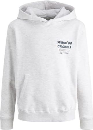 Jack & Jones - Sweatshirt - Navy / Wit Gemêleerd - Capuchon - Losse Pasvorm