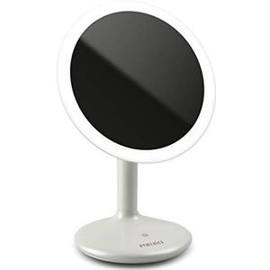 HoMedics Beauty Touch and Glow oplaadbare led-spiegel, dimbaar, ideaal voor de make-uptafel, verlichting voor het aanbrengen van make-up en styling, 5-voudige vergroting