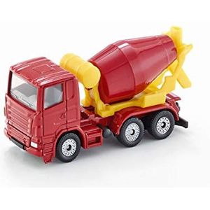 siku 0813, Concrete Mixer, Metal/Plastic, Red/Yellow, Tiltable mixing drum