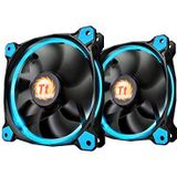 Thermaltake RIING 140 mm blauwe led ultra stille hoge luchtstroom computerbehuizing ventilator, dubbelpak CL-F048-PL14BU-A
