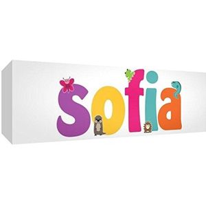 Little Helper SOFIA3084-15DE canvasdruk gepersonaliseerd met meisjesnaam, Sofia, 30 x 84 x 4 cm, groot