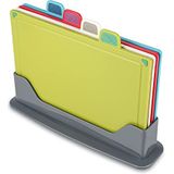 BYbrutek - 4-delige Snijplank - Meerkleurig - Antislip - Antibacterieel - BPA-vrij