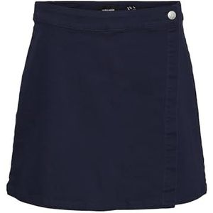 VERO MODA Vmwild Millie Skort Shorts voor dames, Navy Blazer/Detail: nue43 Matte Silver, XL