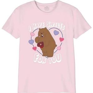 We Bare Bears T-shirt voor meisjes, lichtroze, 14 Jaren