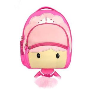 Travel Buddies Scuola kinderrugzak voor meisjes van 3 tot 8 jaar met GPS, licht, duurzaam, ballerina - 450 g