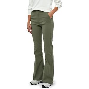 Minus Carma uitlopende damesbroek, groen veld, 16