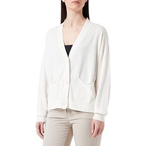 Gerry Weber Gebreid damesjack, off-white, 42 NL