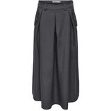 ONLGINNY HW Mel Wide Long Rok PNT, dark grey melange, S