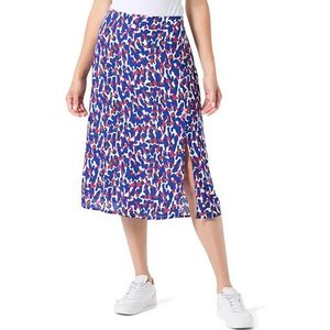 VIRUMA FI H/W MIDI Skirt/R, Mazarine Blue/Aop:fi, 38
