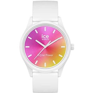 Ice-Watch - ICE solar power Sunset california - Dames wit horloge met siliconen band - 018475 (Small)