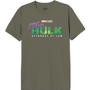Marvel MESHEHUTS001 T-shirt, kaki, S heren, Khaki (stad), S