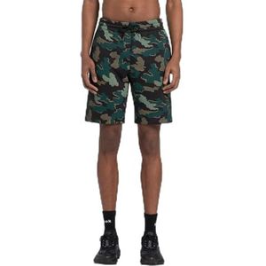 Reebok RI Motion CAMO Kort, Zwart/Armgrn, 3XL
