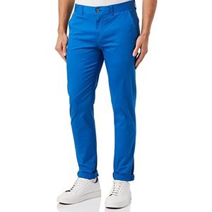 Scotch & Soda Heren Essentials-Stuart Seasonal Extension Chino Broek, Riviera Blue 5538, 36/32, Riviera Blue 5538, 36W x 32L