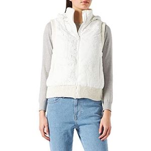 Desigual Padded_New Bern Gewatteerde jas voor dames, wit, L