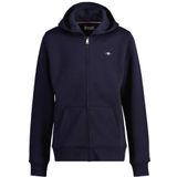GANT - Shield Hoodie - Grijs - Katoen - Unisex voor Kinderen