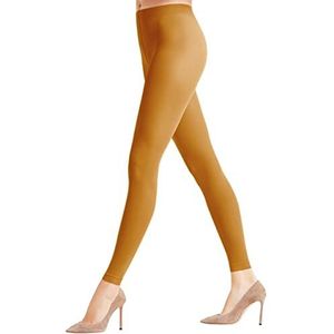 FALKE Dames Legging Pure Matt 50 DEN W LE Halfdoorzichtig eenkleurig 1 Paar, Geel (Marigold 1227), L