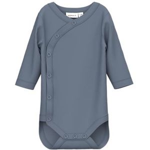 NAME IT Heren NbmvRoll Ls Wrap Body, Flint Stone, Numeric_68, stone, numeric_68