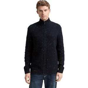 TOM TAILOR - Gebreid Vest - Navy/Wit - Cardigan
