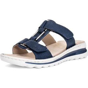 Unikleur - Teenslippers - Nachtblauw - Sleehak - Klittenbandsluiting