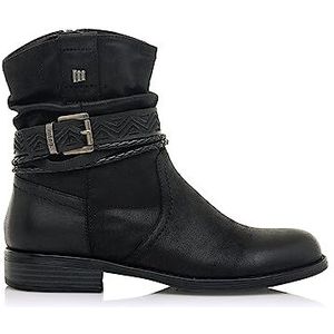 MTNG PERSEA 52772 Platte dameslaarzen, casual, met ritssluiting, Eco zwart, 36 EU