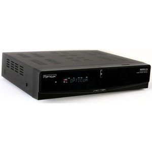 Opticum 8000 CX, digitale satellietontvanger met twee USB 2.0 host-interfaces en Conax kaartlezer, zwart