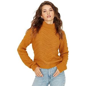 Trendyol Sweater Regular, Geel, M