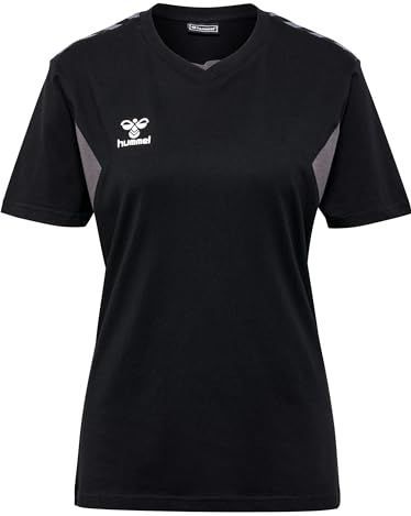 Hummel - Authentic Co T-Shirt - Korte Mouwen - Zwart - Katoen