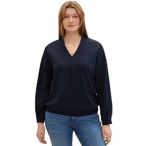 TOM TAILOR Sweatshirt voor dames, 10668 - Sky Captain Blue, 52/Grote Maten