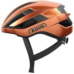 ABUS WINGBACK, Unisex - Fietshelm voor volwassenen, oranje (goudvis oranje), M (54-58 cm) -