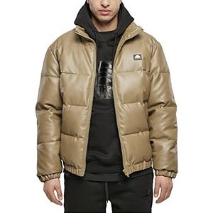 tb international gmbh Heren Southpole Imitation Leather Bubble Jacket Jacket, Kaki, M