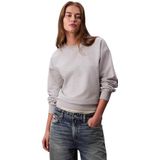 Calvin Klein - Sweatshirt - History Grey Heather - Ronde Hals - Regular Fit