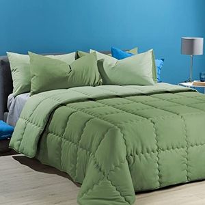 Caleffi - Modern dekbed van 100% polyester, effen, voor Frans bed