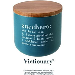 Victionary Shades suikerpot 500 ml in New Bone China met bamboedeksel