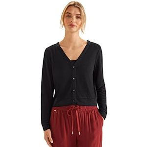 Street One Bolero voor dames, zwart, 44