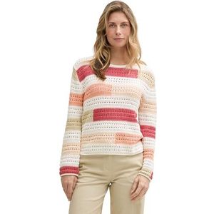 TOM TAILOR Damestrui, 37192 - Fresh Berry Highlight Stripe, M