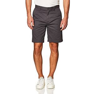 Amazon Essentials Men's Korte broek met binnenbeenlengte van 23 cm en klassieke pasvorm, Grijs, 36
