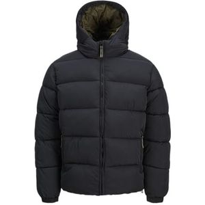 JACK & JONES - Donsjas - Zwart - Polyester - Met Kap