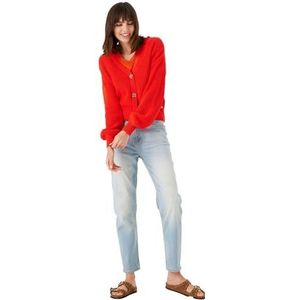 Garcia - Manderin Red - Gebreid Vest - Dames