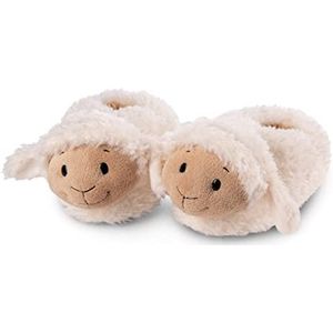Pantoffels schaap Sheepmila (M) 34-37 beige - Duurzame warme knuffelpantoffels voor jongens en meisjes - dierenschoenen met antislipzolen - pantoffels