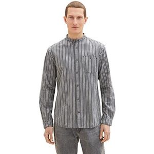 TOM TAILOR Uomini Overhem 1034887, 31211 - Navy Irregular Stripe, 3XL