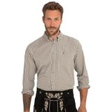 JP1880 - Klederdracht Overhemd - Beige - Lange Mouw - Regular Fit