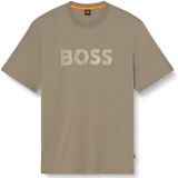 Hugo, Heren, Tops, Bruin, Maat: L Katoen,