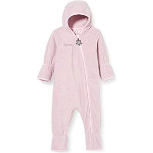 Sterntaler Uniseks kinderoverall van microfleece, met ritssluiting en hand- en voetwarmers, Roze gemêleerd, 86 cm